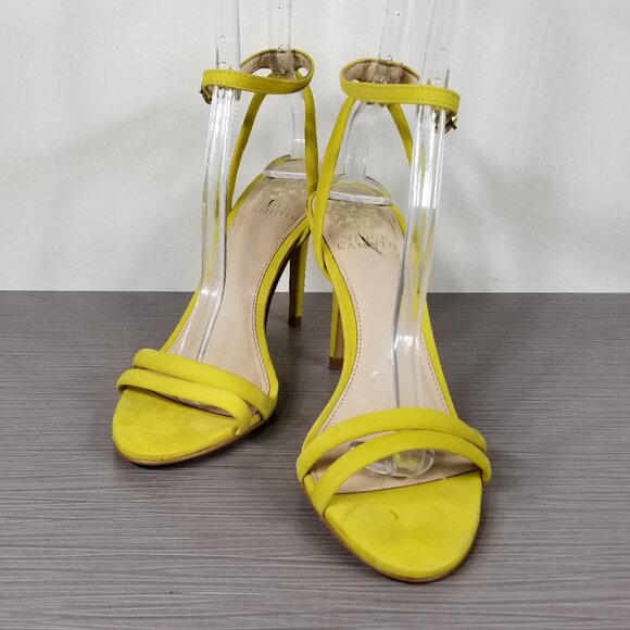 Vince Camuto Kareenat Sandal, Yellow Suede, Womens Size 8 M / 38 - Picture 4 of 8